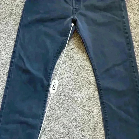 Levi's 501 Button Fly Original Fit Black Jeans size 38x32 - Picture 9 of 13